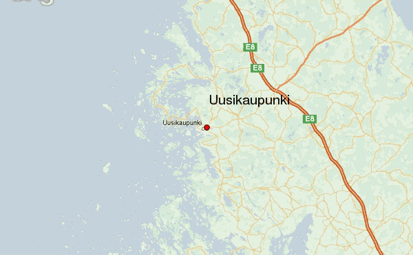 Uusikaupunki route carte